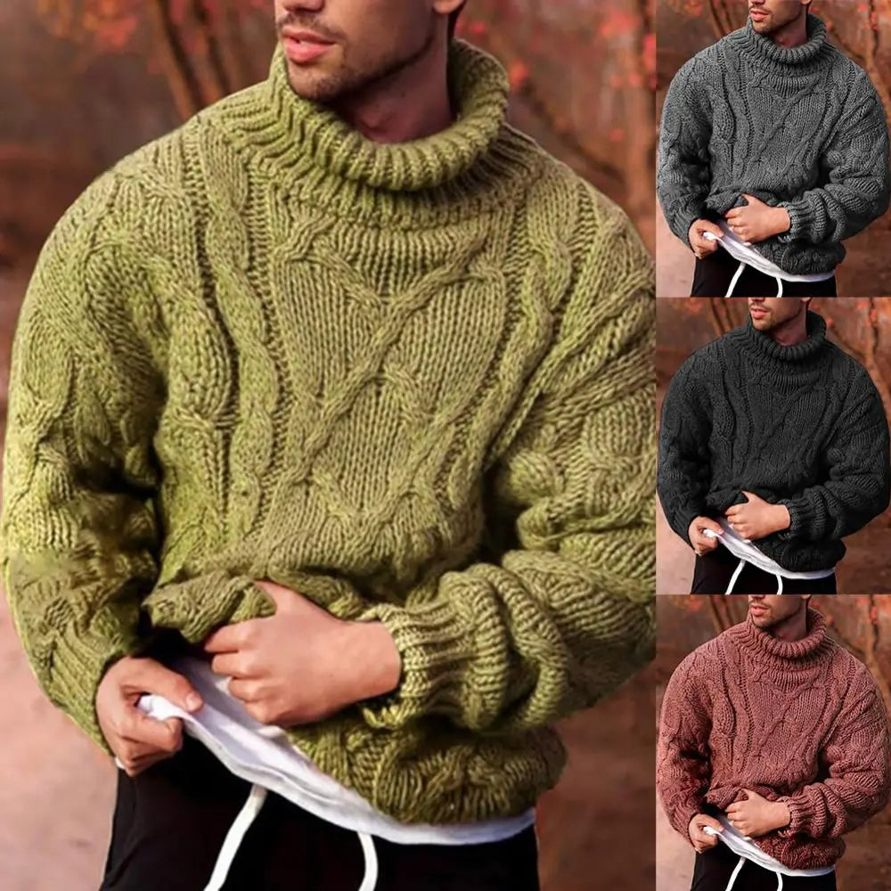 primecuration | Pull slim en laine chaud pour hommes - Confort et style