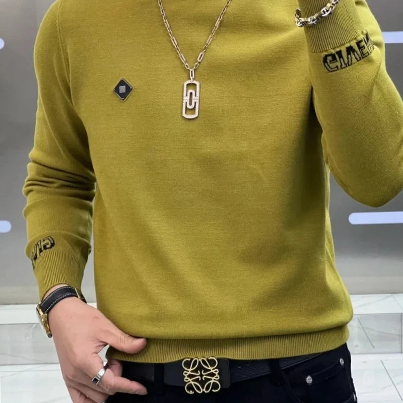 primecuration | Pull d'hiver en laine pour hommes, chaud et élégant