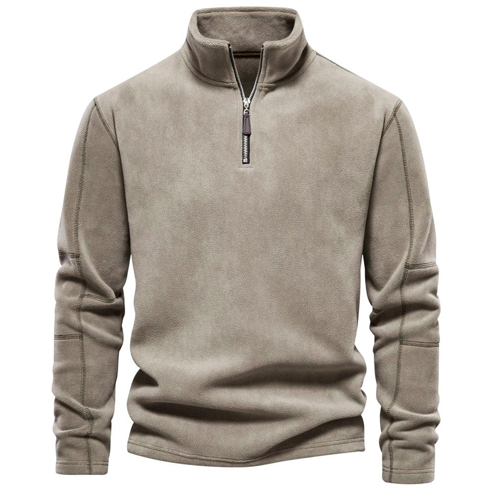 primecuration | Sweat-shirt zippé en coton pour hommes, confort et style