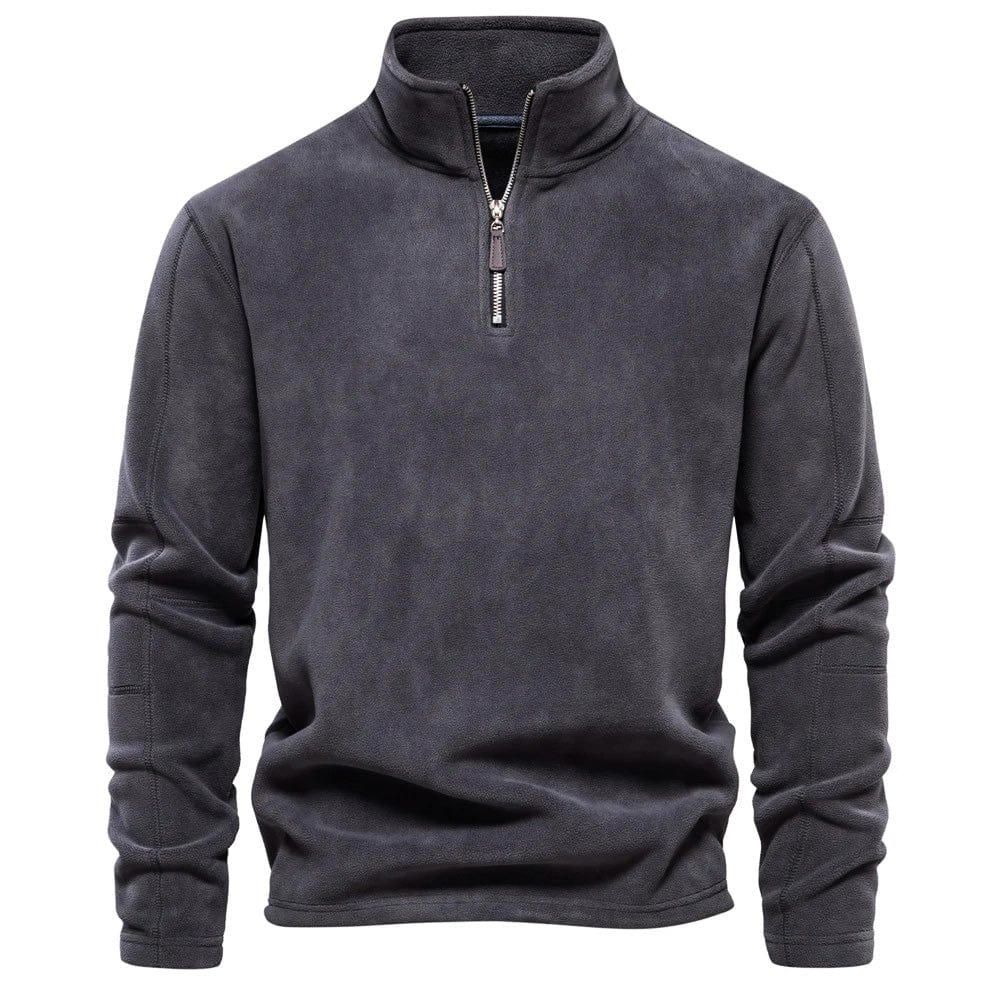 primecuration | Sweat-shirt zippé en coton pour hommes, confort et style
