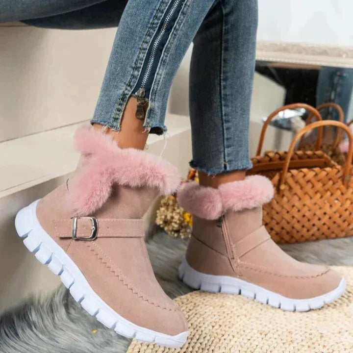 primecuration | Bottes d'hiver pour femmes en fourrure, confortables et stylées