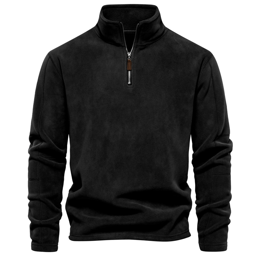 primecuration | Sweat-shirt zippé en coton pour hommes, confort et style