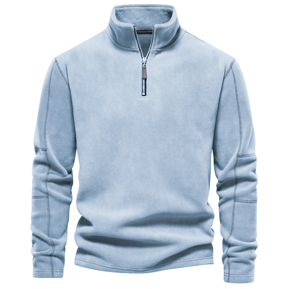 primecuration | Sweat-shirt zippé en coton pour hommes, confort et style