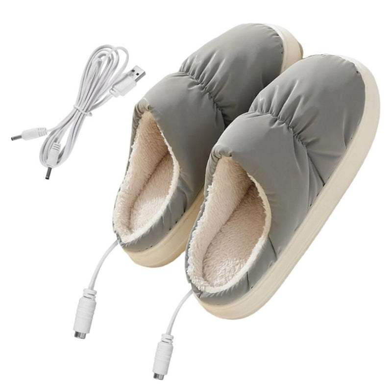 primecuration | Chaussons chauffants en peluche unisexes, doux et confortables