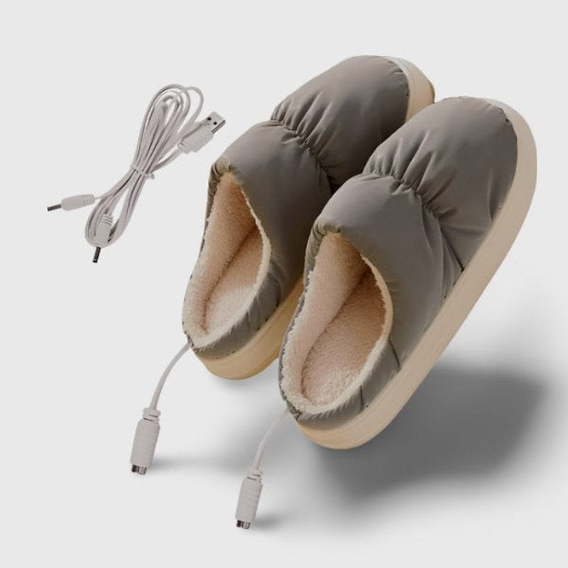 primecuration | Chaussons chauffants en peluche unisexes, doux et confortables
