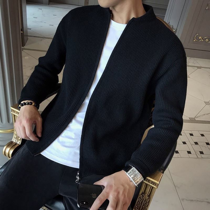 primecuration | Sweat à zip en coton pour hommes - Confort et style décontracté