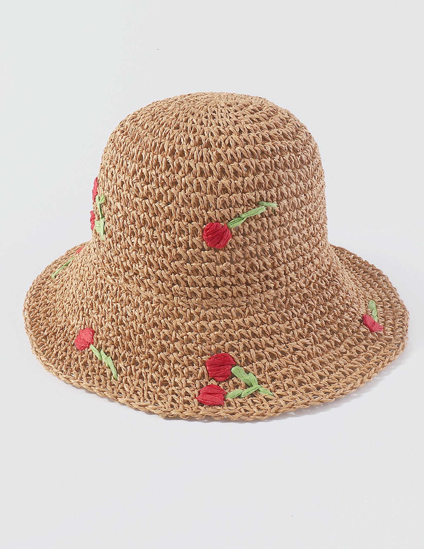 Geweven Bloemen Bucket Hat
