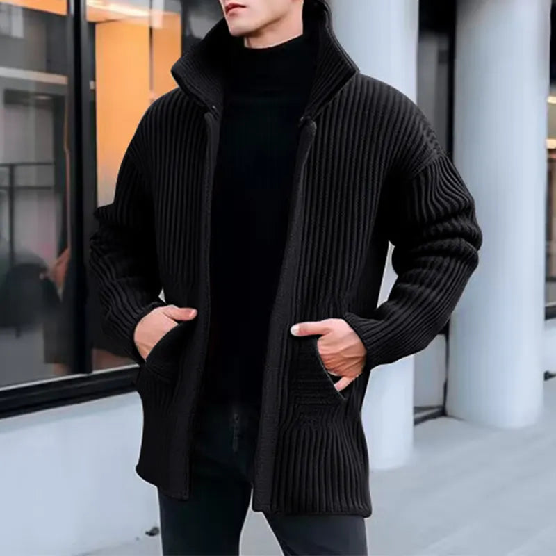 primecuration | Cardigan en laine pour hommes, élégant et confortable