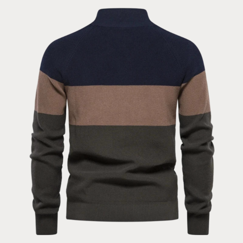 primecuration | Veste en tricot patchwork pour hommes - Confort et style