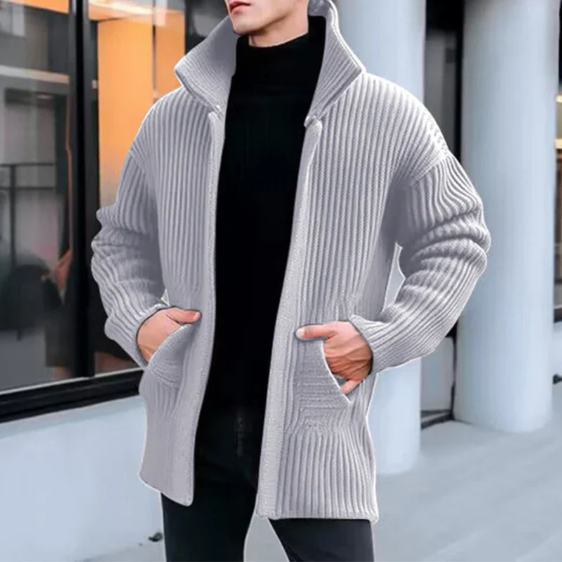 primecuration | Cardigan en laine pour hommes, élégant et confortable
