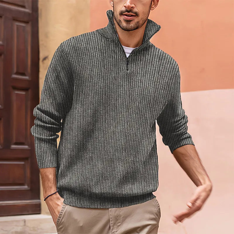 primecuration | Pull en laine à col haut pour hommes - Confort et style élégant