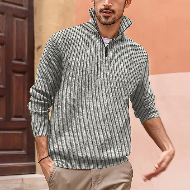 primecuration | Pull en laine à col haut pour hommes - Confort et style élégant
