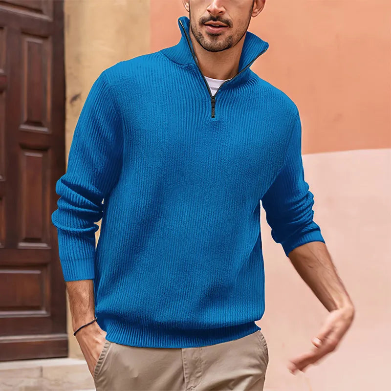 primecuration | Pull en laine à col haut pour hommes - Confort et style élégant