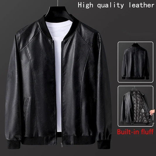 primecuration | Veste de Biker en Cuir - Style Bomber Élégant et Durable