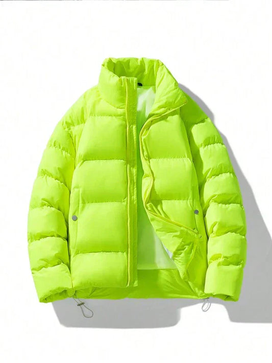 primecuration | Veste d'hiver oversize fluorescente pour hommes - Confort et style