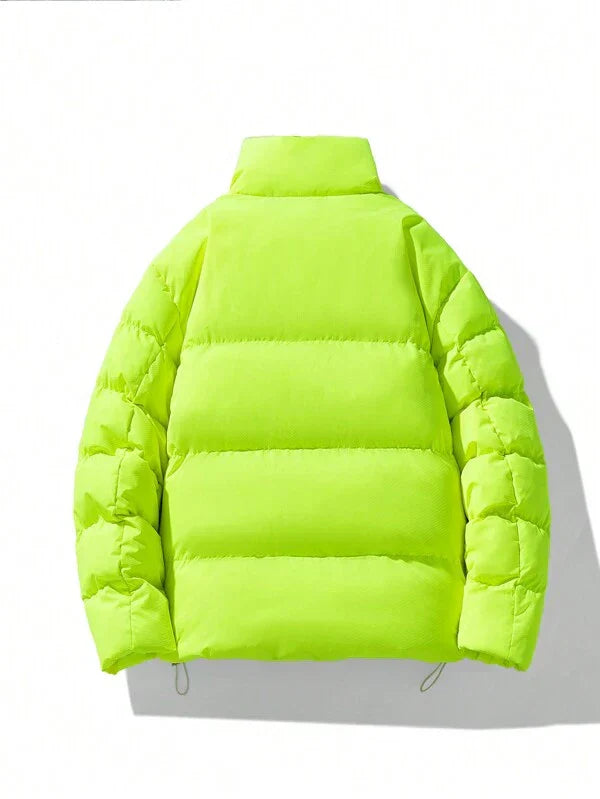 primecuration | Veste d'hiver oversize fluorescente pour hommes - Confort et style