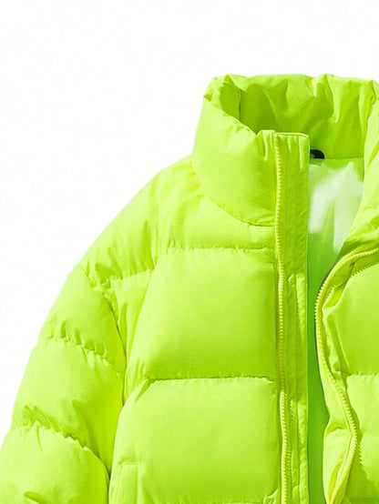 primecuration | Veste d'hiver oversize fluorescente pour hommes - Confort et style