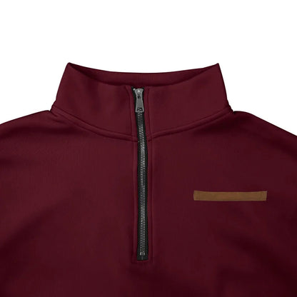 primecuration | Pull en velours homme à demi-zip, confort et style élégant