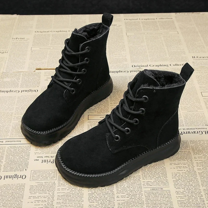 Bottes d'Hiver Élégantes Doublées en Fourrure pour Confort et Style