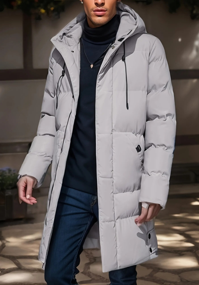 primecuration | Parka d'Hiver Longue pour Hommes - Chaude et Imperméable