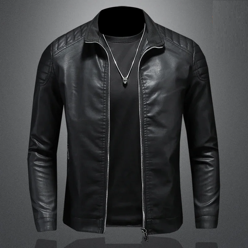 primecuration | Veste de Biker en Cuir - Style Bomber Élégant et Durable