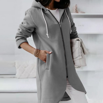 primecuration | Veste Élégante Longue en Rose - Chic et Confortable pour Femmes