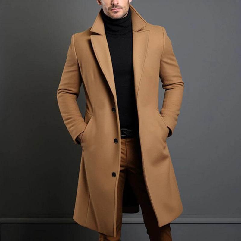 Manteau en Laine de Haute Qualité pour Hommes