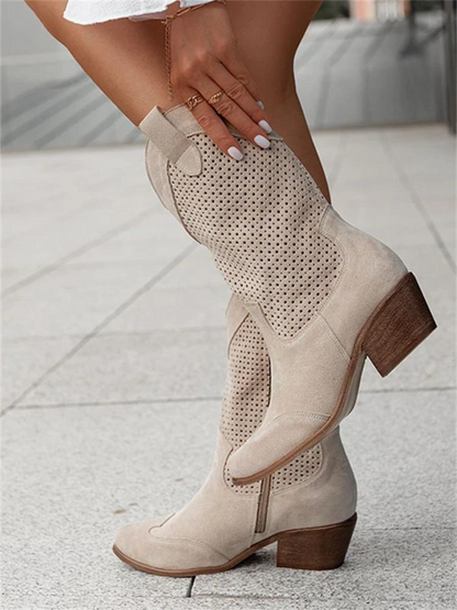 Bottes à Talons Femme Élégantes  pour Sorties et Bureau