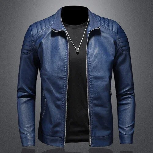 primecuration | Veste de Biker en Cuir - Style Bomber Élégant et Durable