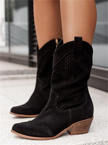 Bottes à Talons Femme Élégantes  pour Sorties et Bureau