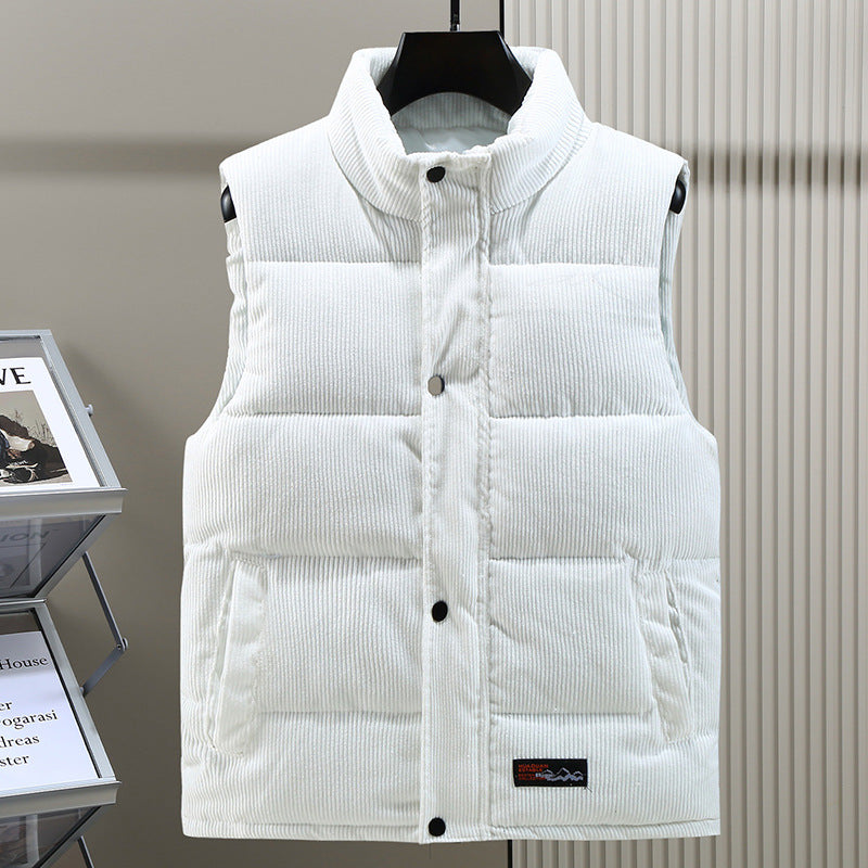 primecuration | Gilet chaud en laine pour hommes avec boutons, élégant et confortable