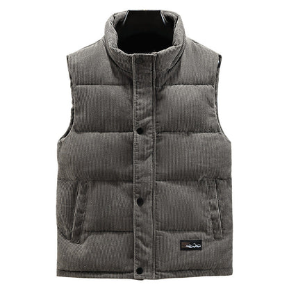 primecuration | Gilet chaud en laine pour hommes avec boutons, élégant et confortable