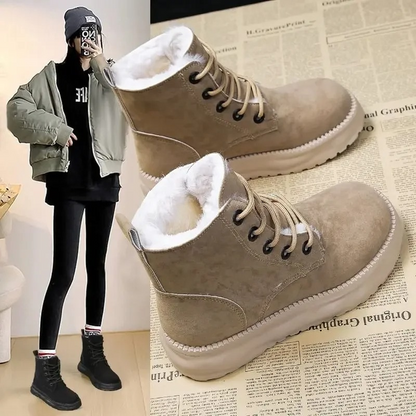 Bottes d'Hiver Élégantes Doublées en Fourrure pour Confort et Style