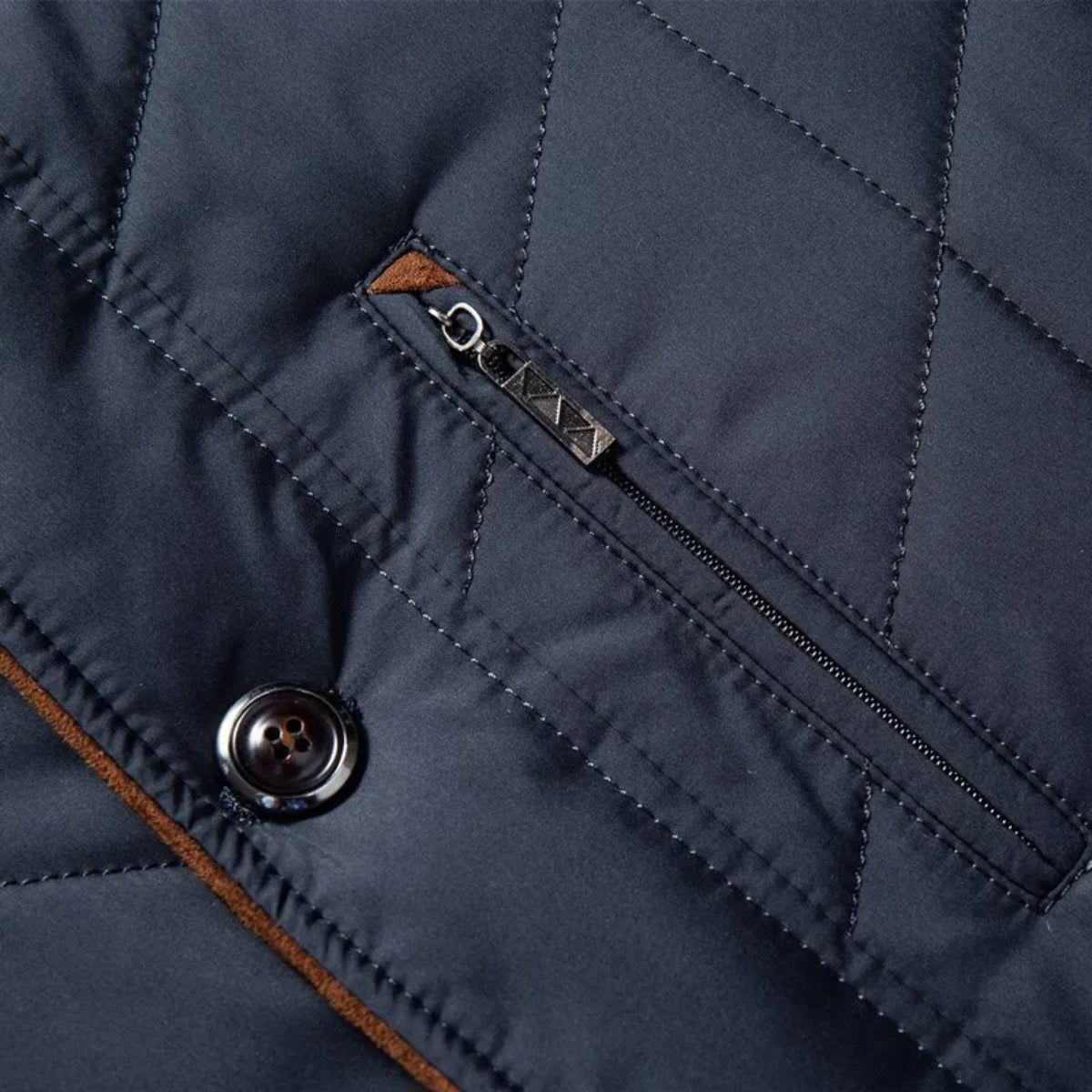 primecuration | Veste d'hiver chaude pour hommes en laine imperméable, élégante