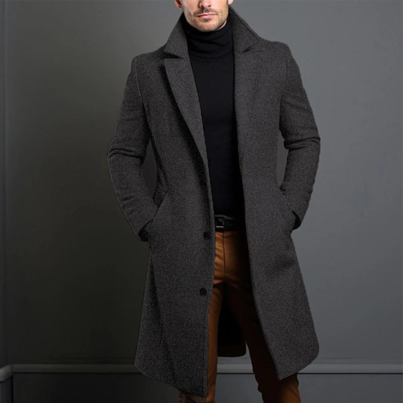 Manteau en Laine de Haute Qualité pour Hommes