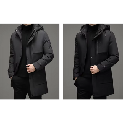 Parka d'hiver pour hommes – Imperméable, Doublure en polaire, Veste de plein air