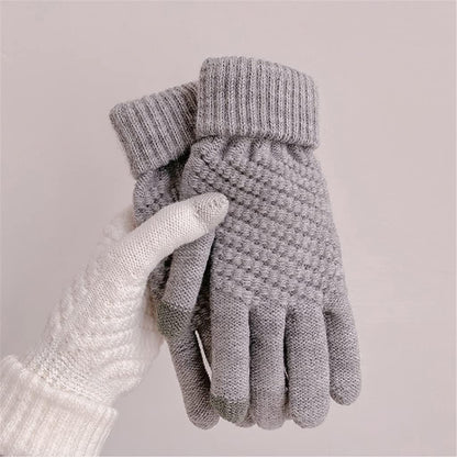 Gants d'hiver en laine thermique