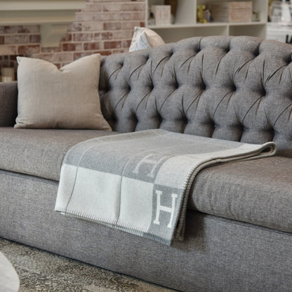 Couverture douce chaude – Plaid en laine classique pour canapé et lit
