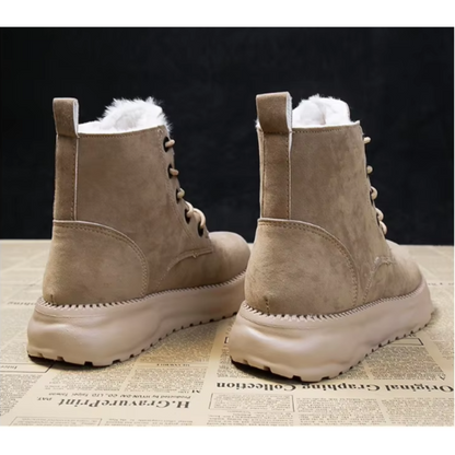 Bottes d'Hiver Élégantes Doublées en Fourrure pour Confort et Style