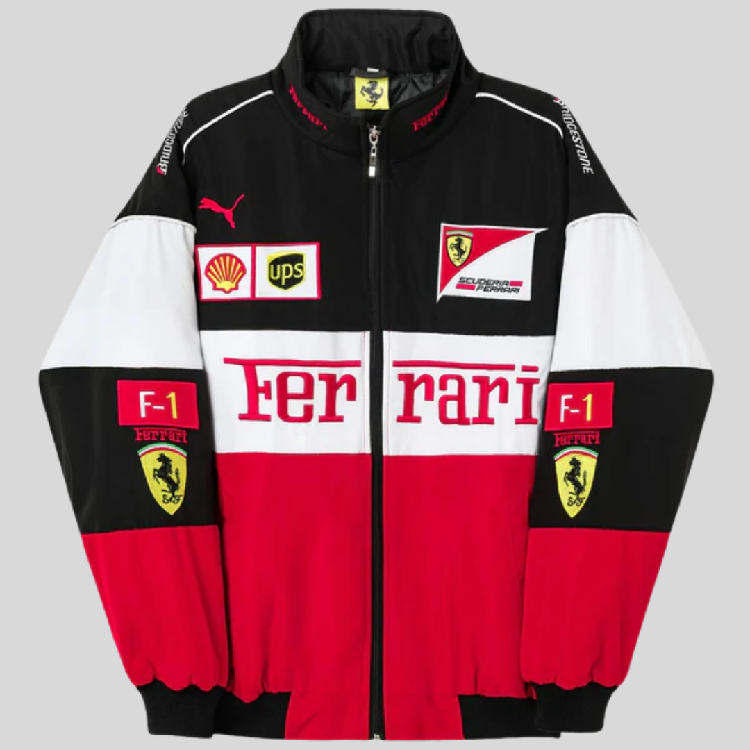 Primecuration| Veste de course Ferrari F1 racing pour hommes et femmes