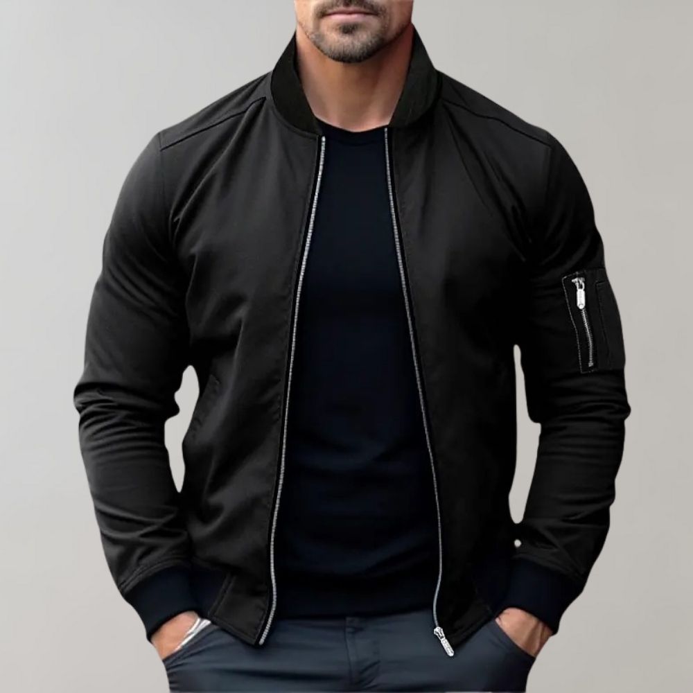 primecuration | Veste bomber homme en polyester, légère et tendance