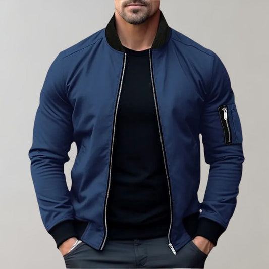 primecuration | Veste bomber homme en polyester, légère et tendance