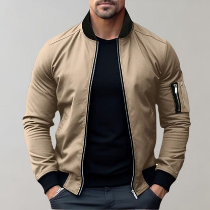 primecuration | Veste bomber homme en polyester, légère et tendance