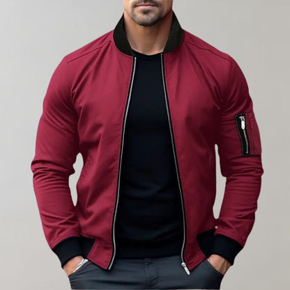 primecuration | Veste bomber homme en polyester, légère et tendance