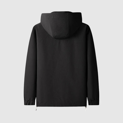 primecuration | Veste coupe-vent homme avec capuche et zips