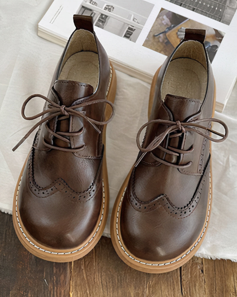 primecuration | Chaussures Oxford rétro  pour femmes, confort et style