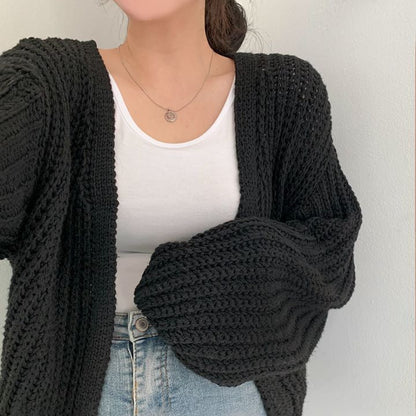 Cardigan Tricoté Confortable et Chaud pour Automne/Hiver à Porter à la Maison