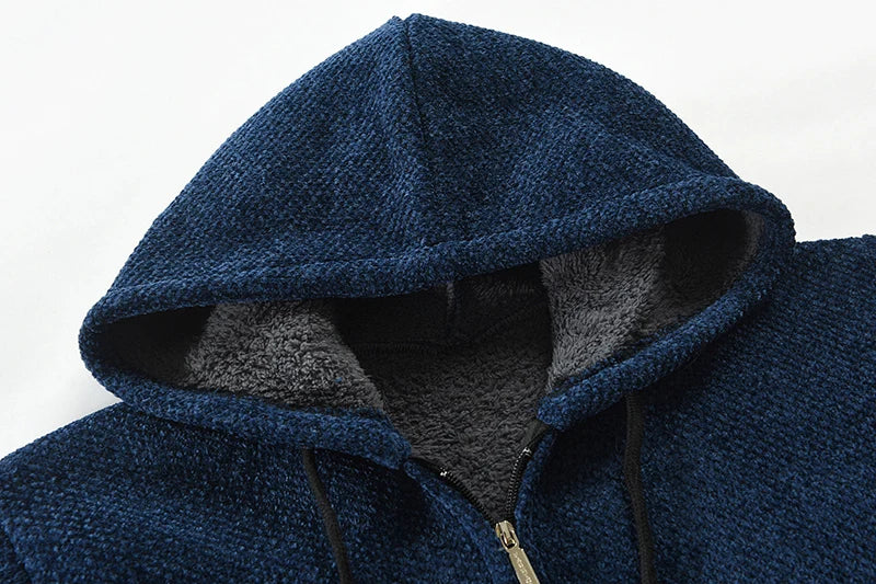 primecuration | Hoodie en laine mi-long pour hommes - Style confortable et chic