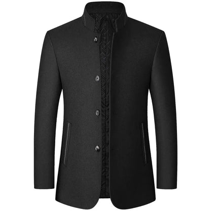 primecuration | Manteau élégant en laine pour hommes - Style chic et confort