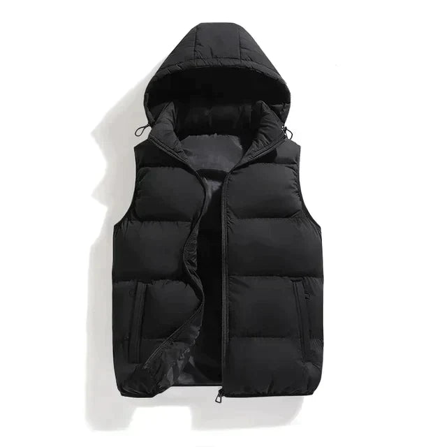 primecuration | Gilet homme avec capuche amovible, léger et confortable